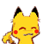 Emoticon Red Fox Pikachu, Picachu